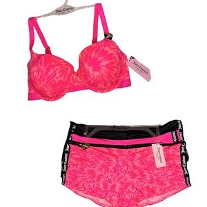 Juicy couture bra & panty bundle new with tags